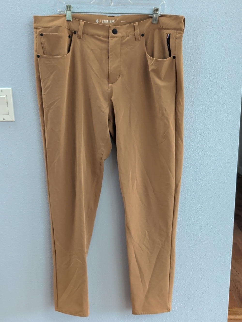 Fourlaps Traverse Men’s Golf Performance Pants - Dark Khaki
